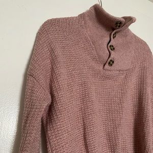 Knit Sweater with Half button neck